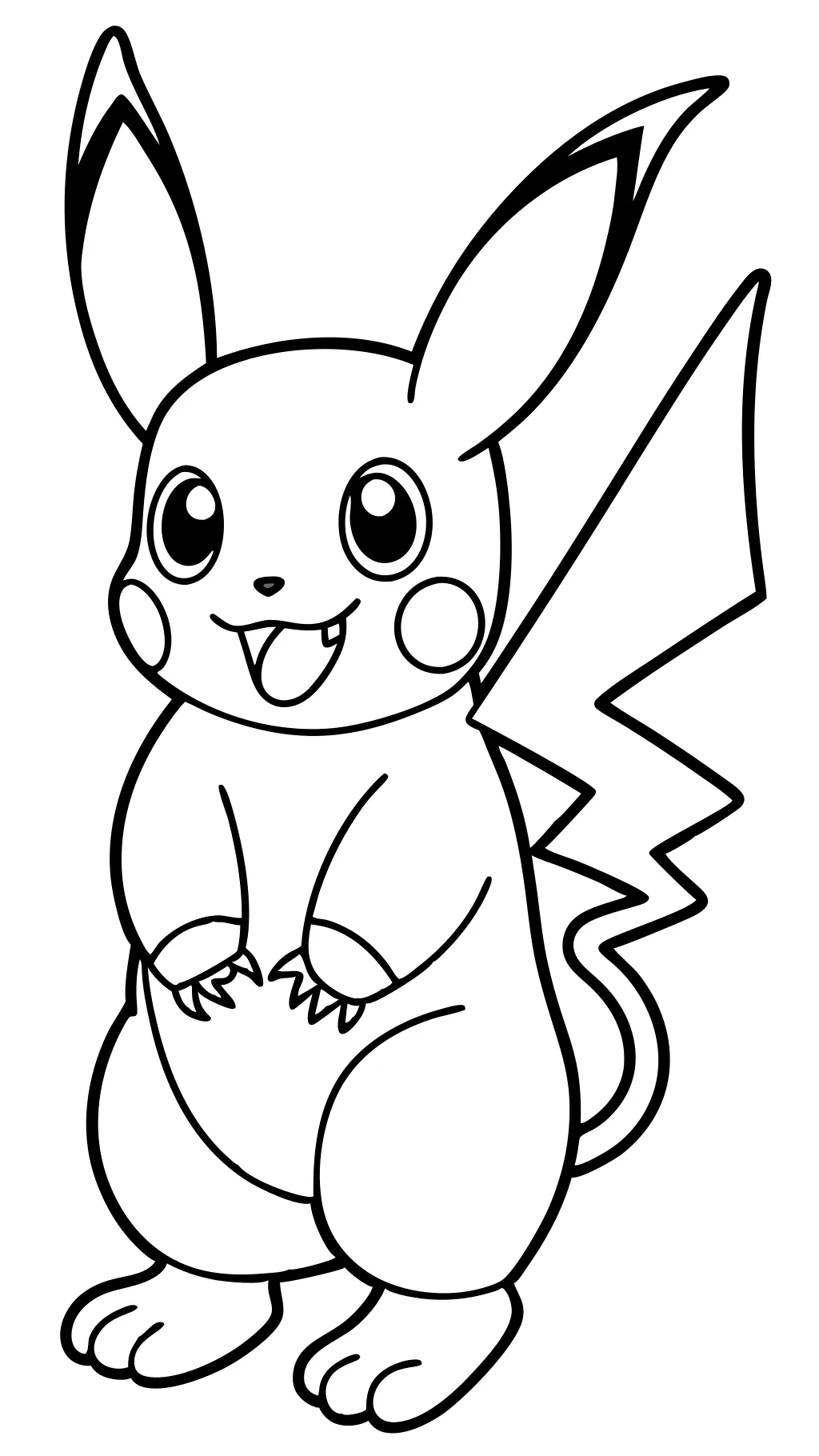 Raichu Pokemon Coloring Pages